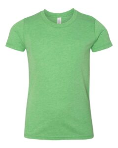 bella+canvas youth triblend short sleeve tee