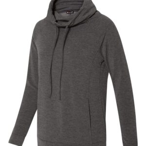 Weatherproof Women?s Heat Last Faux Cashmere Funnel Neck Sweatshirt M Oatmeal