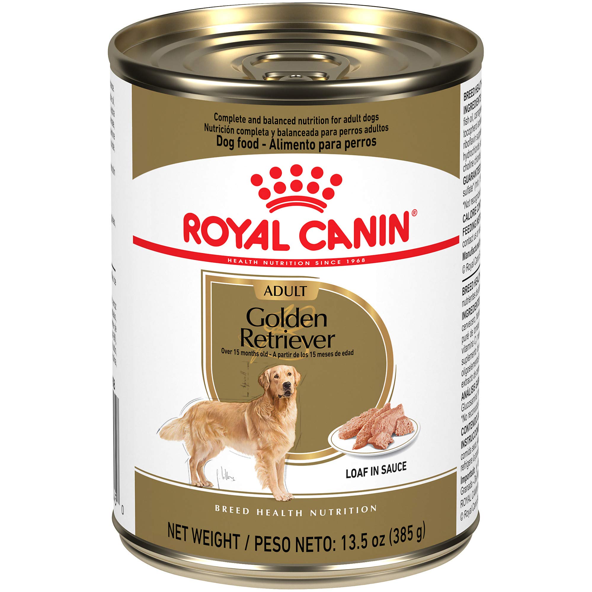 Royal Canin Golden Retriever Loaf in Sauce Canned Dog Food, 13.5 oz can (12-count)