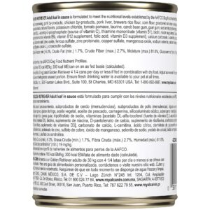 Royal Canin Golden Retriever Loaf in Sauce Canned Dog Food, 13.5 oz can (12-count)