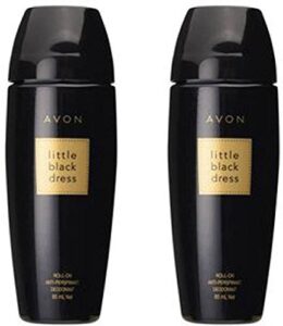 avon little black dress deodorant roll-on for women (40ml) - set of 2