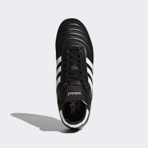 adidas Mundial Team Men's Turf Soccer Shoes - Classic Design, Leather Upper, World-Class Fit for Turf Fields (Black/White, US Footwear Size System, Adult, Men, Numeric, Medium, 9)