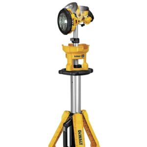 DEWALT 20V MAX LED Work Light, 3000 Lumens of Brightness with 3 Modes, Tripod Base, Bare Tool Only (DCL079B)