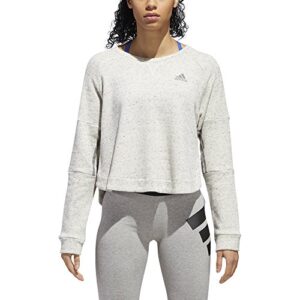 adidas Women's Athletics Sport 2 Street Tunic, White Melange/Grey Three, Large