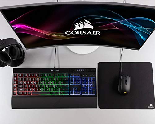 Corsair MM100 Medium Cloth Surface Mousepad (Glide-Optimised Textile Surface, Anti-Slip Base, Designed for Optical and Laser Mice, 320 mm x 270 mm x 3 mm) - Black