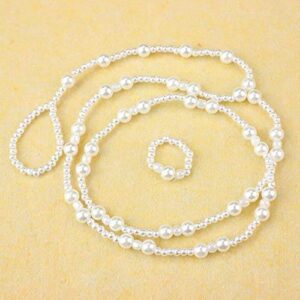 MauSong Pearl Barefoot Sandal Foot Jewelry Anklet Bracelet Ankle Chain, 1 Pieces