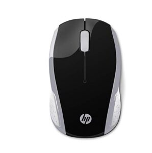 hp wireless mouse 200 (black/silver, 2hu84aa)