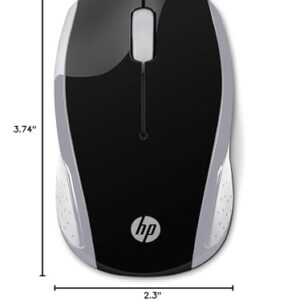 HP Wireless Mouse 200 (Black/Silver, 2HU84AA)