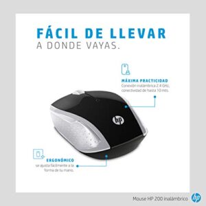 HP Wireless Mouse 200 (Black/Silver, 2HU84AA)