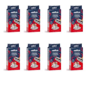 8x lavazza crema e gusto classico ground italian coffee espresso 250g