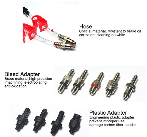 Cycobyco Mineral Oil Bicycle Hydraulic Disc Brake Bleed Kit for All Series Shimano/Magura/Tektro/ZOOM/CSC/ECHO/GIANT / HS33 / NUTT Cycling (Professional kit)