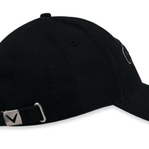 Callaway Golf 2018 Heritage Twill Adjustable Hat, Adjustable, Black/ Black/ Silver