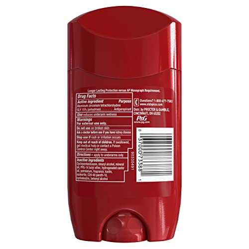 Old Spice Antiperspirant Deodorant for Men Captain Scent Red Collection 2.6 Ounce (Pack of 12)