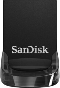 sandisk 128gb ultra fit usb 3.1 flash drive - sdcz430-128g-g46, black