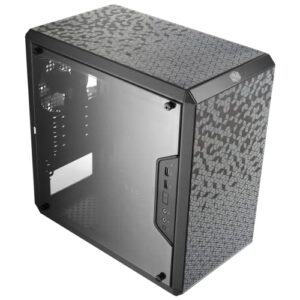 cooler master masterbox q300l micro-atx tower with magnetic design dust filter, transparent acrylic side panel, adjustable i/o & fully ventilated airflow, black (mcb-q300l-kann-s00)