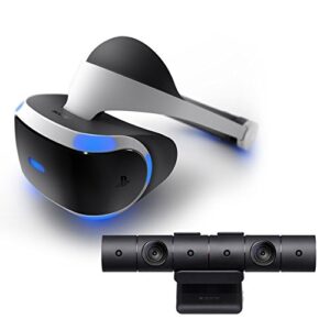 PS4 Shooter Bundle (5 Items): VR Headset CUH-ZRV1, Farpoint Aim Controller Bundle, PSVR Doom Game, Playstation Camera, and 2 Move Motion Controllers