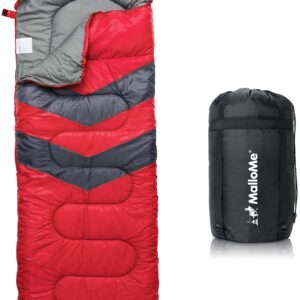 MalloMe Sleeping Bags for Adults Cold Weather & Warm - Backpacking Camping Sleeping Bag for Kids 10-12, Girls, Boys - Lightweight Compact Camping Essentials Gear Accessories Hiking Sleep Must Haves