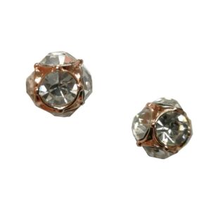 kate spade lady marmalade rose gold stud crystal earrings