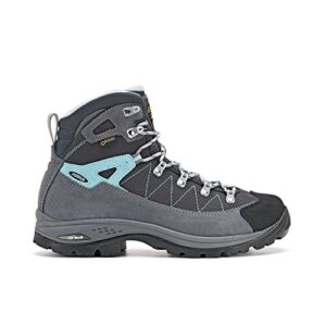 Asolo Women's High Hiking Shoes, Grey Grigio Gunmetal Blue Pool A177, 7.5