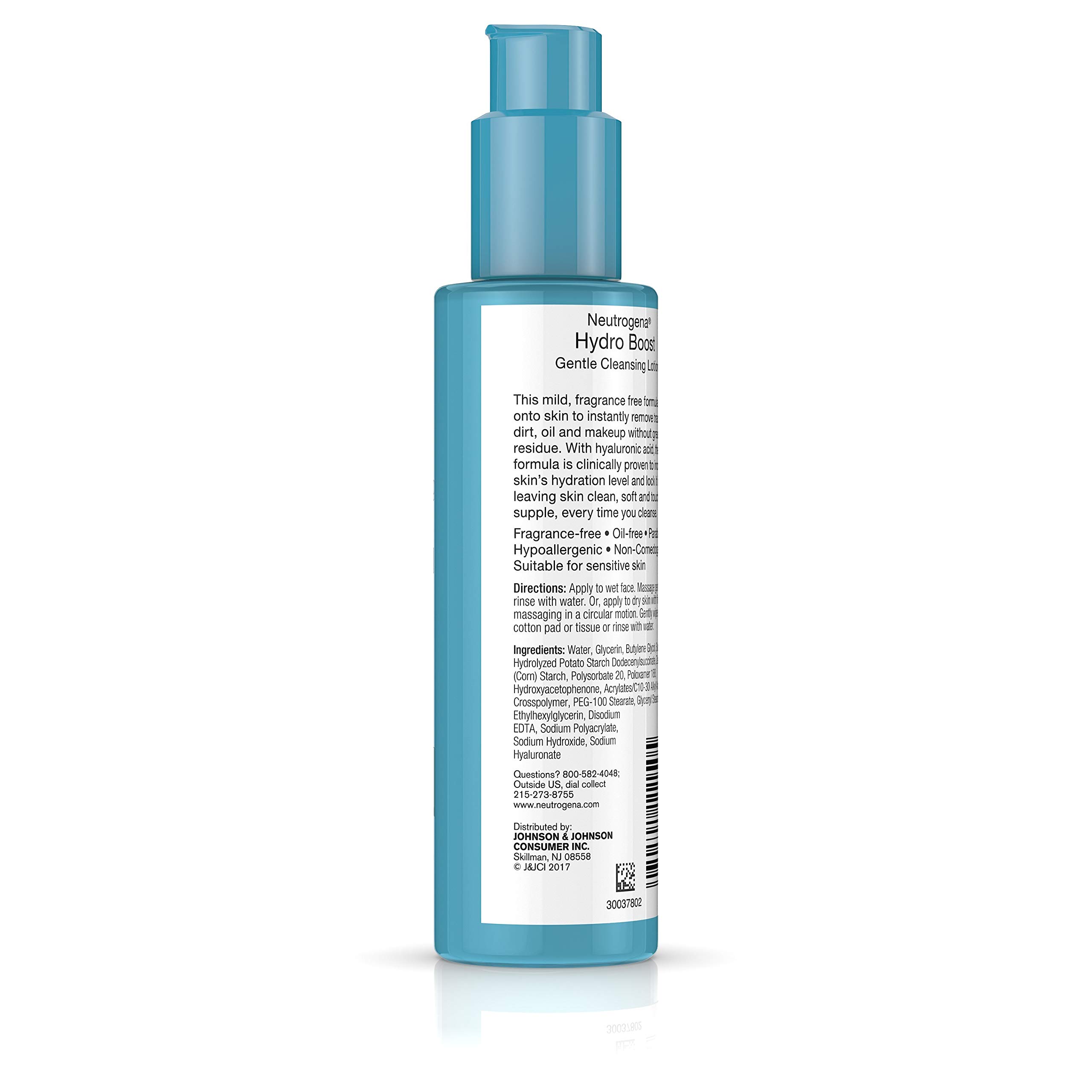 Neutrogena Hydro Boost Gentle Cleansing Lotion 5 Ounce Fragrance-Free (147ml)