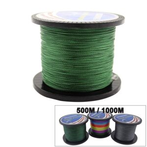 Super Strong Braided Fishing Line - 4 Strands Multifilament Pe Fishing Line - Abrasion Resistant Braided Lines – Incredible Super Power line 10LB-133LB, 110 Yards-1100 Yards