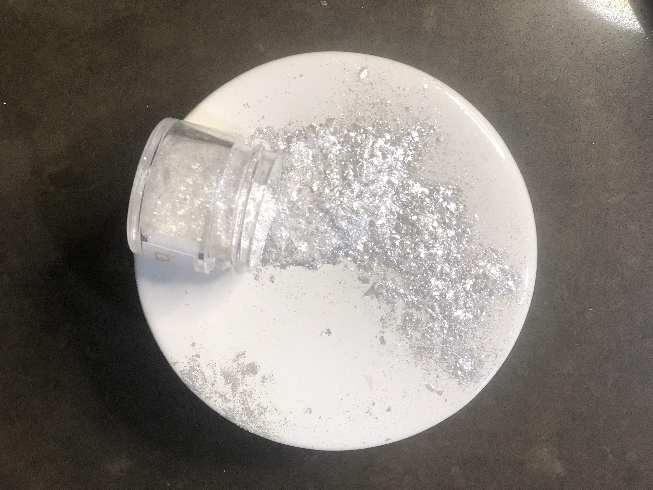 Bakell Tinker Dust - White Pearl (5g 1x Jar) | Edible Glitter for Cakes, Cupcakes, Cake Pops, Drinks