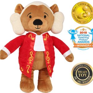 Vosego Amadeus Mozart Virtuoso Bear, 40 mins Classical Music for Babies, Educational Toy for Infants Kids Adults