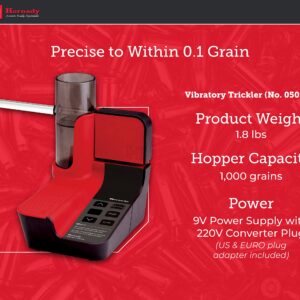 Hornady Vibratory Trickler, 050102 - Save Time and Achieve The Perfect Powder Charge with This Easy to Use Electric Powder Trickler with High, Low, and Variable Settings for All Forms of Powder