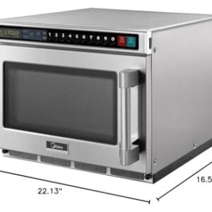 Midea Equipment 2117G1A Commercial Microwave, 2100 Watts, Stainless Steel