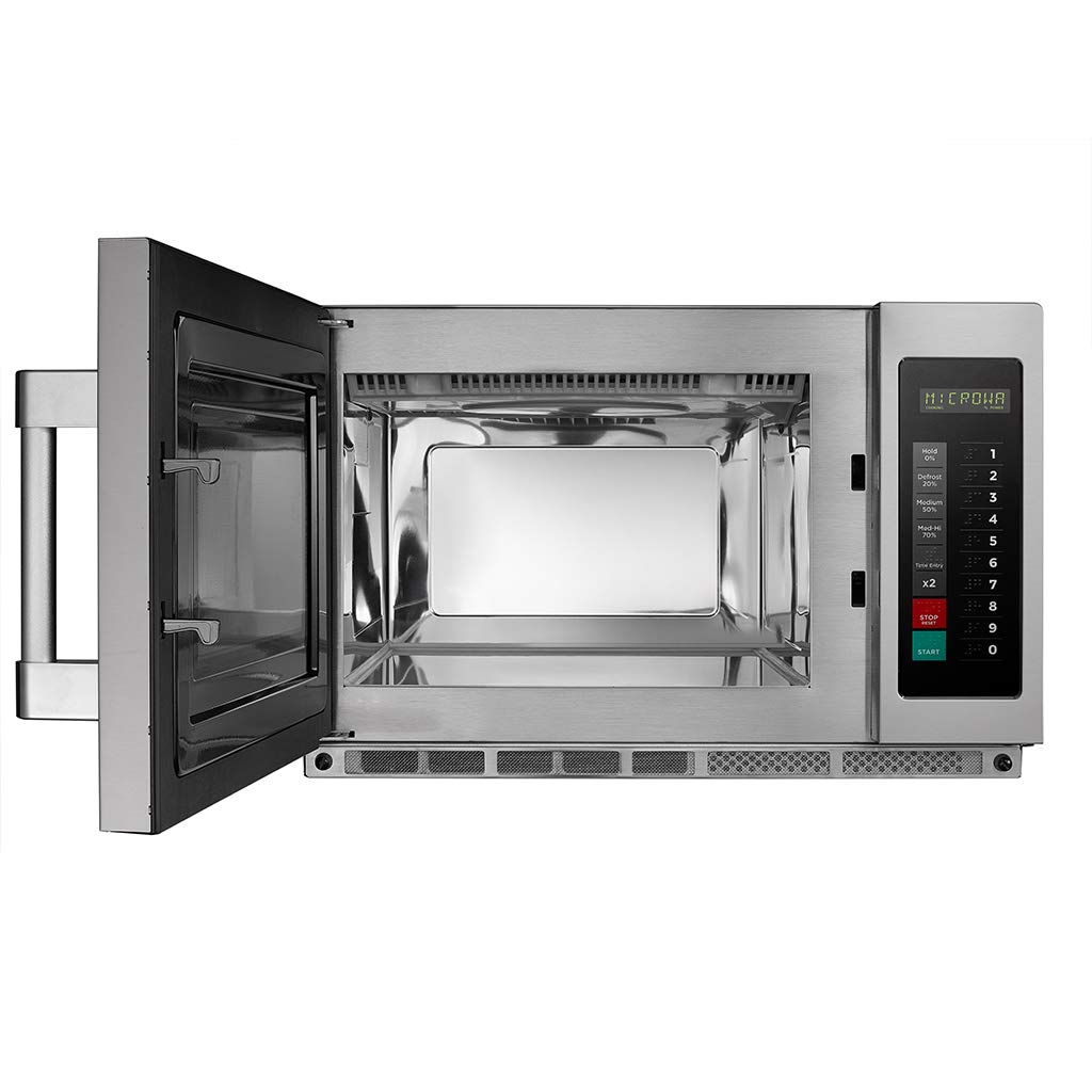 MIDEA Equipment 1834G1A Commercial Microwave, 1800 Watts, Stainless Steel