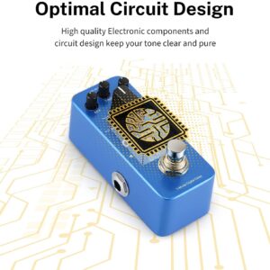 Donner Echo Square Delay Pedal - Digital 7-Modes Delay for Electric Guitar, Multi-Delay including Digital, Analog, Tape, Mod, Sweep, Lofi, Reverse - True Bypass