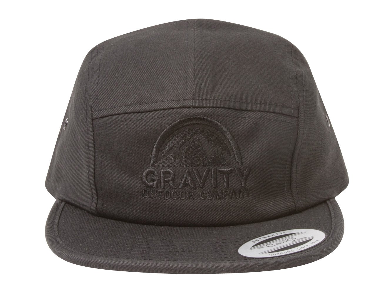 Gravity Outdoor Co. 5 Panel Hat - Blackout