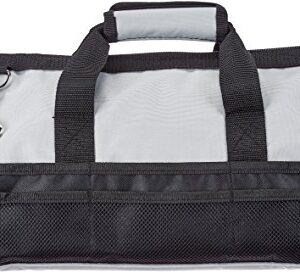 Amazon Basics Durable Wear-Resistant Base, Tool Large Standard Bag with Strap, 16 Inch, Black & Grey