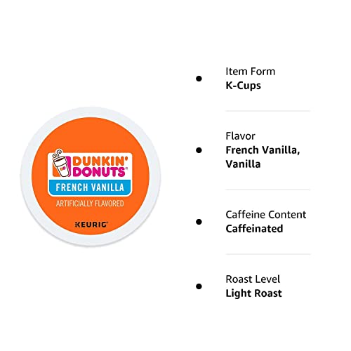 Dunkin' Donuts French Vanilla Coffee K-Cups (48 Count)