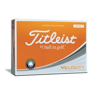 Titleist Velocity Golf Balls, Orange, Prior Generation (One Dozen)