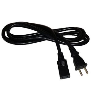 2-prong ac power cord - for roland juno 106 d10 d20 d50 hp-300 jd-800