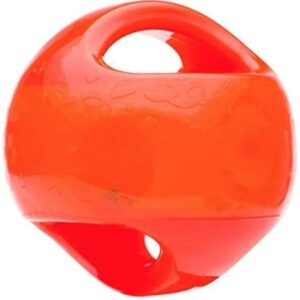 KONG Medium Dog Toy Jumbler Ball Shape Tennis Ball Inside 2-in-1 Squeaker Colors Vary