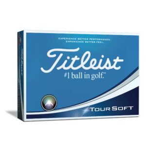 titleist tour soft golf balls, prior generation, white (one dozen)