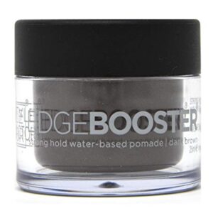 Style Factor Edge Booster Hideout Hair Pomade Hold Color Gel 0.8oz Natural Black (Dark Brown)