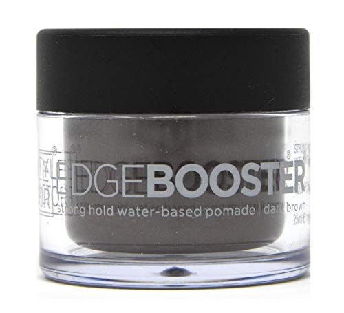 Style Factor Edge Booster Hideout Hair Pomade Hold Color Gel 0.8oz Natural Black (Dark Brown)