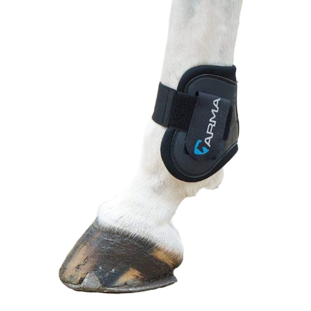 Shires Arma Fetlock Boots Black/Plum Pony/Cob