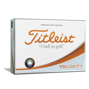 titleist velocity golf balls, white, prior generation (one dozen)