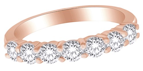 Round Cut (0.5 Cttw) White Diamond Engagement Wedding Ring In 14K Solid Rose Gold,Ring Size-8