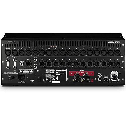 Allen & Heath SQ-5 Digital Mixer, 48 Input Channels, 7" Capacitive Touchscreen, Automatic Mic Mixing, 32×32 USB Audio Interface, Black