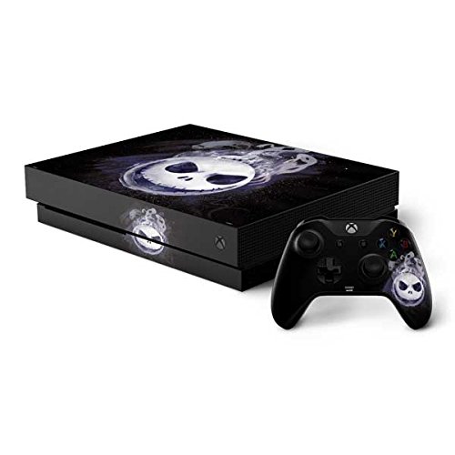 Skinit Decal Gaming Skin Compatible with Xbox One X Console and Controller Bundle - Officially Licensed Disney Jack Skellington Space Design