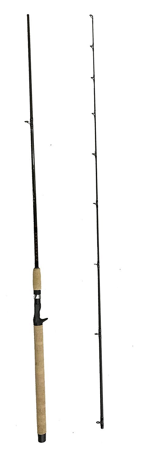 KUFA Sports IM8 Graphite 2-Pieces Salmon Steelhead Chinook Chum COHO Pink Sockeye humpy Bait Casting Fishing Rods (8'6" to 10'6") (10'6" Medium Heavy)