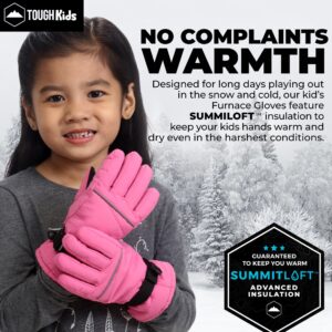 Tough Outdoors Kids Snow Gloves - Kids Winter Gloves - Kids Waterproof Insulated Gloves - Girls & Boys Winter Gloves - Kids Ski & Snowboarding Gloves - Children's Winter Gloves - Toddler Snow Gloves