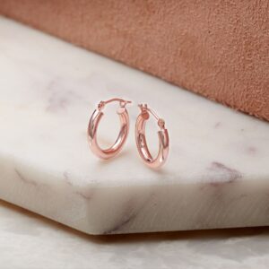 Ross-Simons 2.5mm 14kt Rose Gold Hoop Earrings