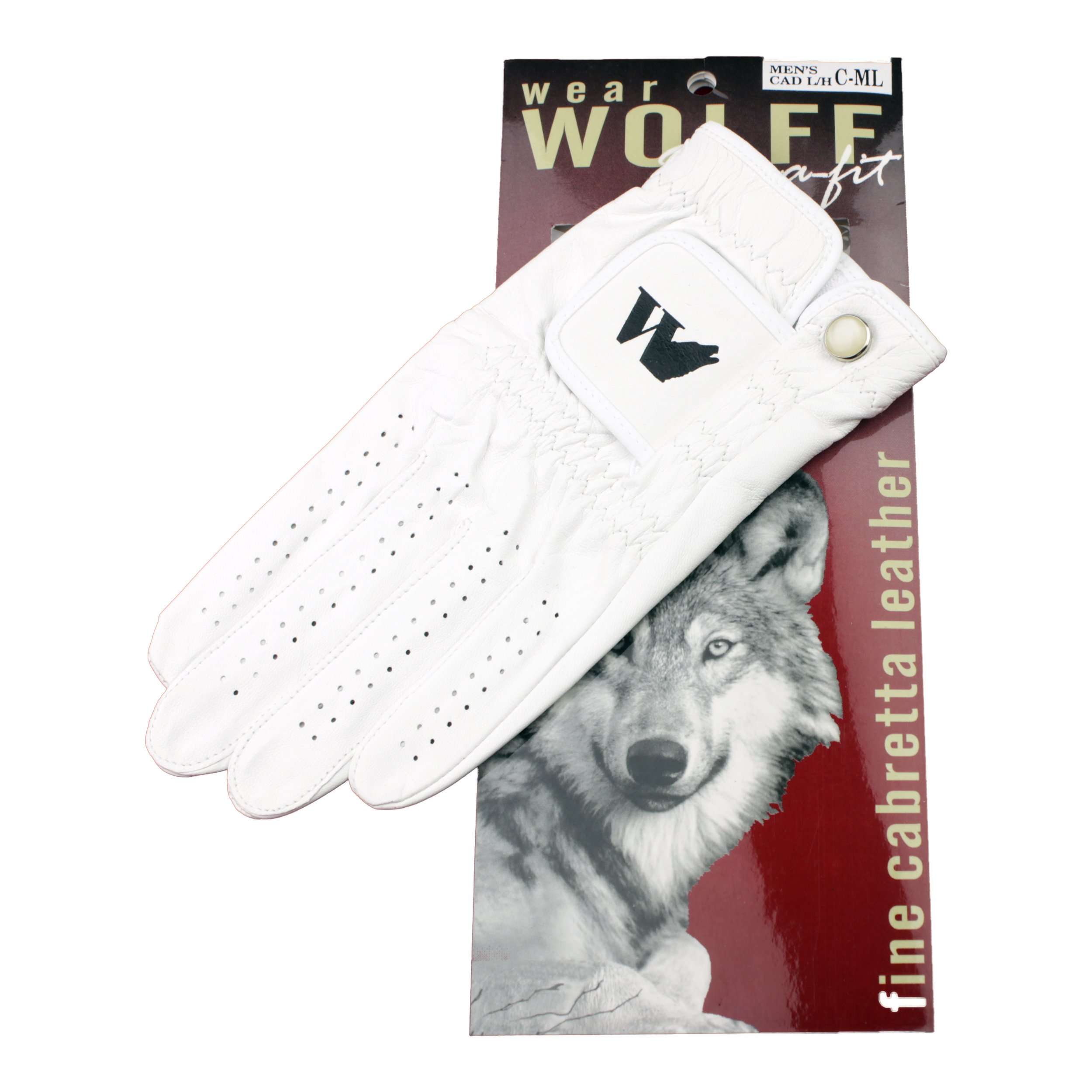 Turnberry Golf Glove White Leather Ladies Worn on Left Hand Small