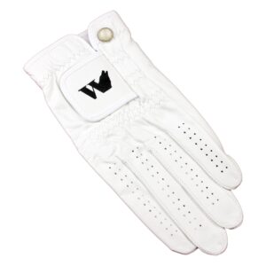 Turnberry Golf Glove White Leather Ladies Worn on Left Hand Small